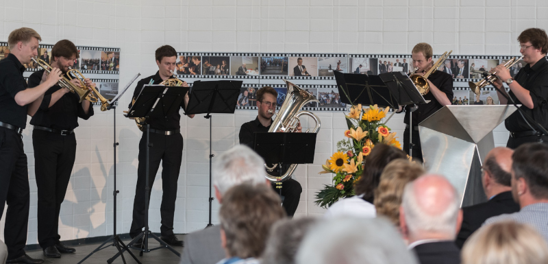Blechbläser-Ensemble Urban Brass der Musikhochschule Hannover. Foto Andrea Conrad